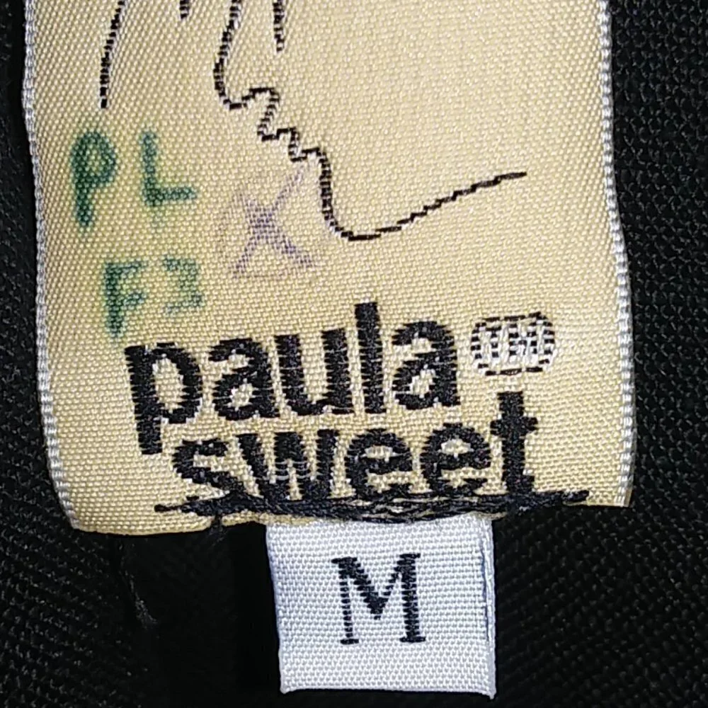 Paula Sweet Long Black Skirt with Slit - M